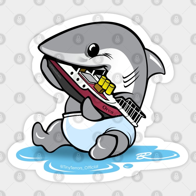 Little Shark Sticker by TinyTerrors